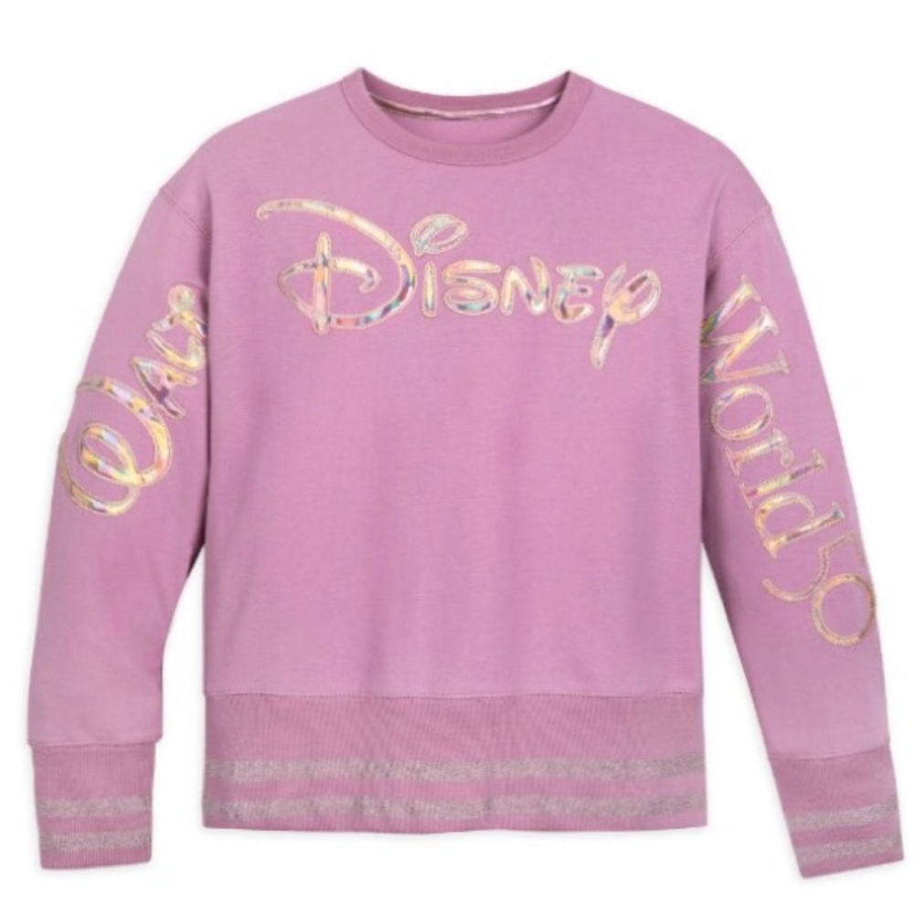 Walt Disney World 50th Anniversary Pullover Shirt-EARidescent Pink